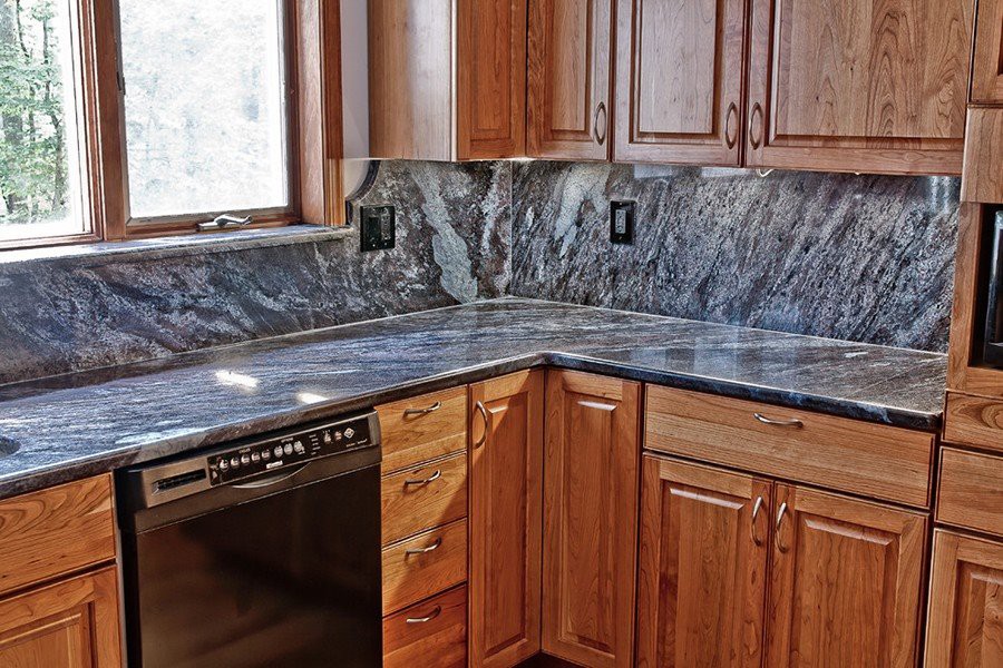 Dynamic Blue Granite Kitchen 2