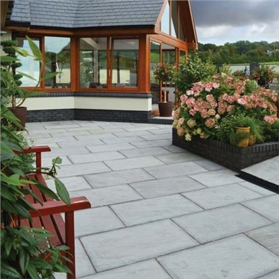 ריצוף אבן חול אפור טבעי